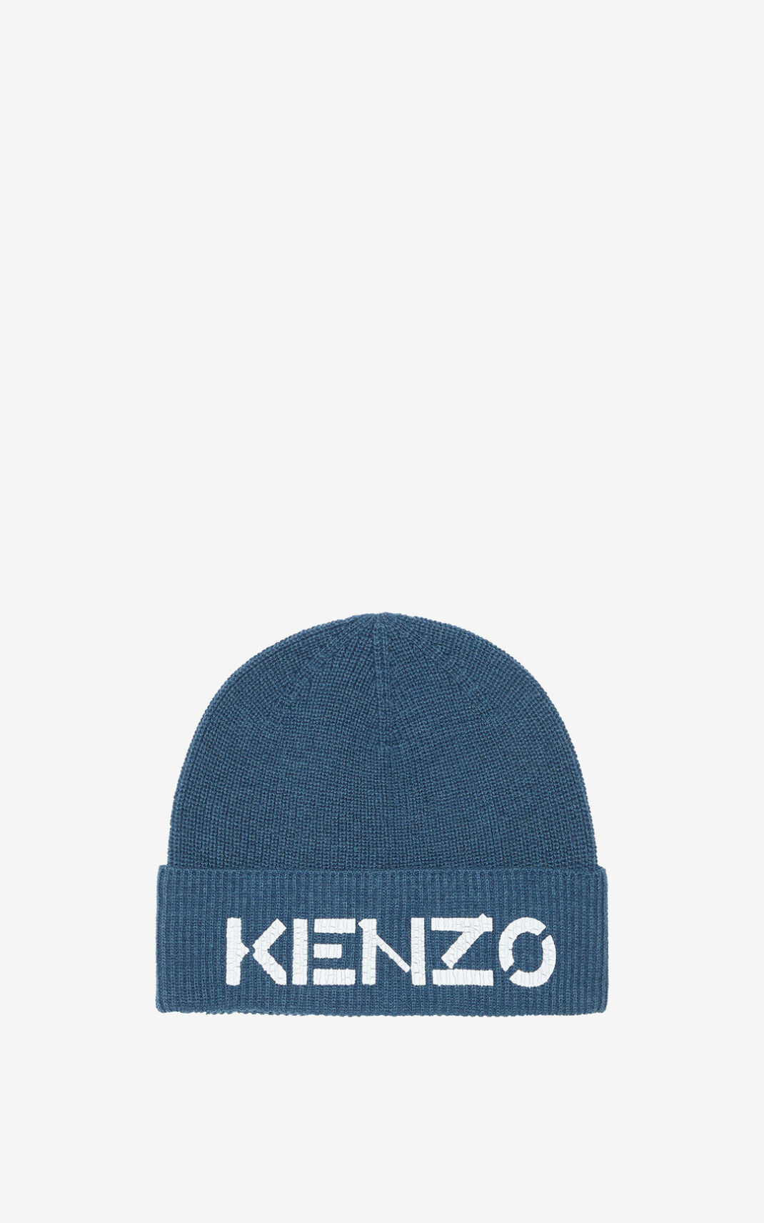 Kenzo Logo knit beanie ανδρικα μπλε | GR459319